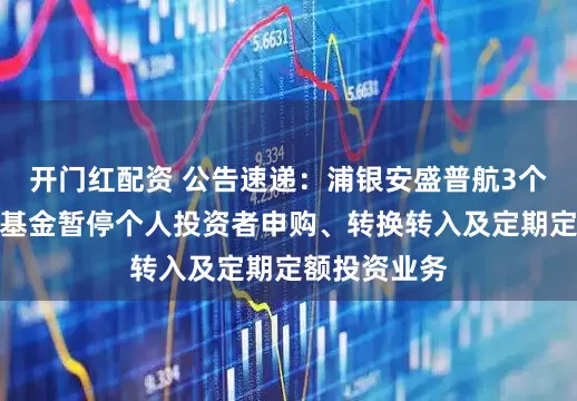 开门红配资 公告速递:浦银安盛普航3个月定开债券基金暂停个人投资者申购、转换转入及定期定额投资业务